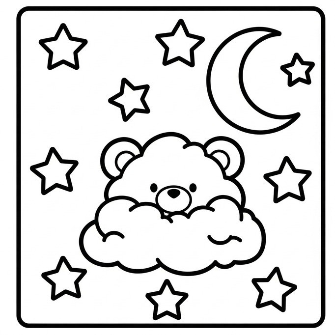 Puff Stars Coloring
